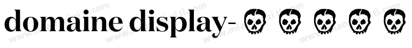 domaine display字体转换